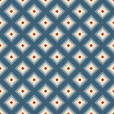 Geometric seamless pattern in retro style