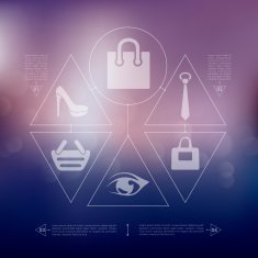 fashion infographic with unfocused background N11