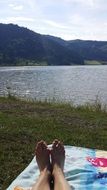 summer holiday by the lake in switzerland