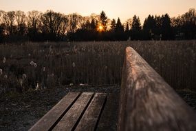 sunset twilight bank tranquil scene