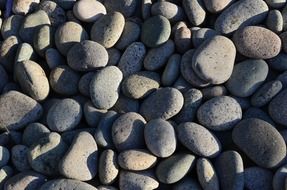 A lot of the stones on the beach