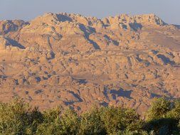 sandy mountain in jordan