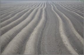 plowed land on the field