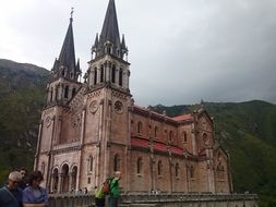 castle in green mountains