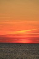 sunset water lake sun sea sky