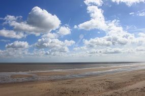 Sea beach in summer on a sunny day