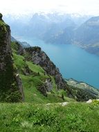mountain lake in the alps
