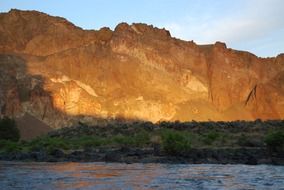 Owyhee River bank panorama