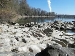 glacial depressions near the river