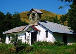 Mountain chapel in France