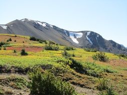 distant view of mountains in canada, eldorado