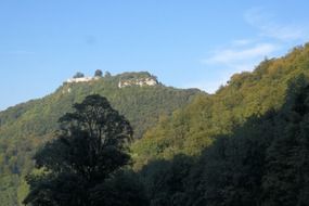 Hohenurach Castle on the top of the mountain, Germany, Bad Urach