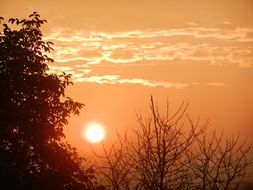 lanndscape of beautiful sky at the sunrise