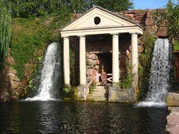 lake waterfall