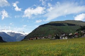 switzerland mountain meadow countryside landscape