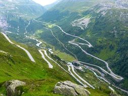 Grimsel-Mountain peak in Switzerland