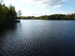 abendstimmung lake nature