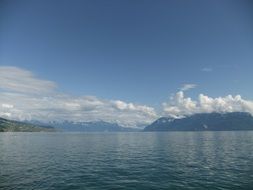 Panorama of Lake Geneva, Switzerland