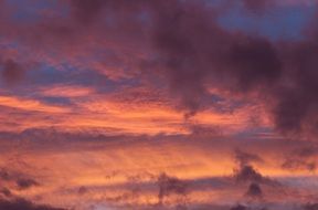 wonderful red clouds