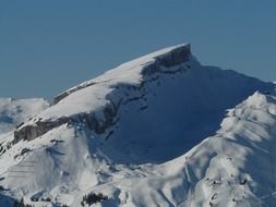 snow-capped peak of the Alps