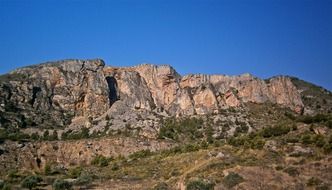 panoramic view of the mountains in the municipality of Jijona