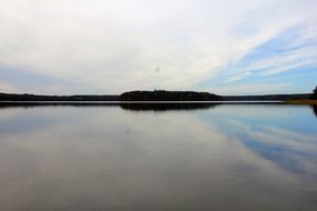 Beautiful landscape with the Stechlinsee Lake
