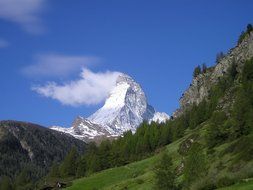 Matterhorn view in Zermatt