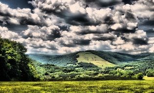 extraordinarily beautiful landscape hills