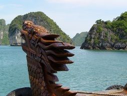 Vietnam halong bay sculpture