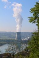 cooling tower of a nuclear power plant