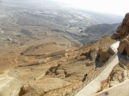 panorama of Masada National Park