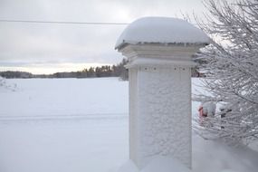 milestone in winter