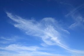 clouds in the blue sky mystic scene