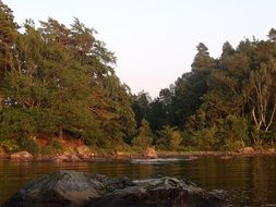 sunrise on immeln lake view