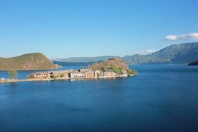 lugu lake blue