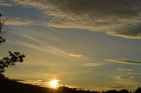 sky cloud sunrise early morning landscape