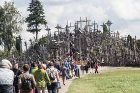 Lithuania mountain of crosses siauliai