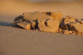 wet sand on the shores of the Atlantic Ocean