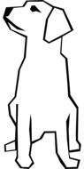 labrador dog, pet drawing