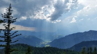 wondrous clouds landscape
