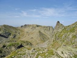 panorama of the rocky alps