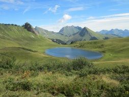 landscape of Mountains in Haute-Savoie