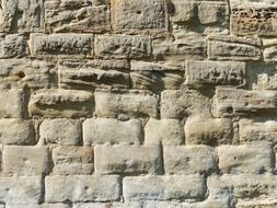 white wall made of natural stone