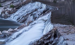 waterfall of the river craze in France