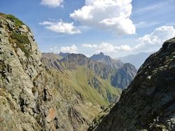 gorge among the mountains in france