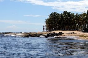 lighthouse on the beach of salvador