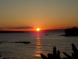 magical sky over the Adriatic Sea