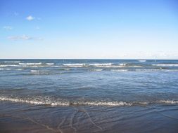 beach on michigan lake