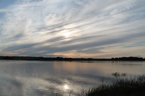 landscape of lake water reservoir