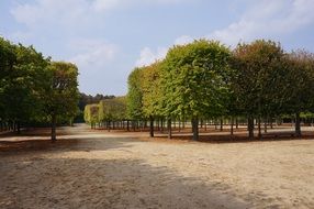 park near the castle of versailles in paris